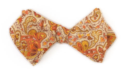 Paisley Spiced - Warmly hued paisley bow tie