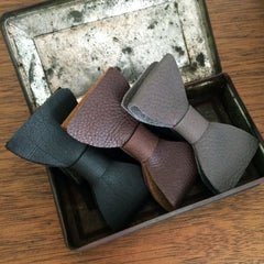 Leather ties in an array of colors