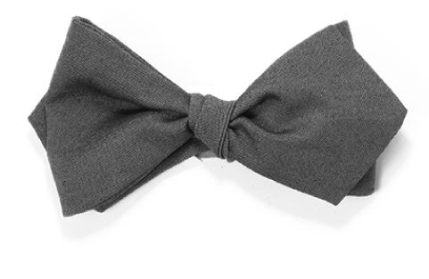 Gun for Hire - Grey cotton bow tie